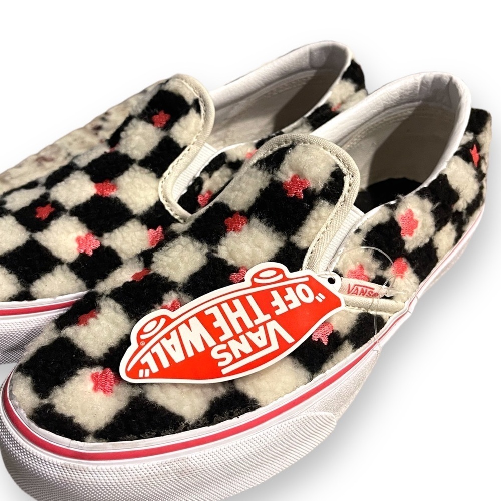 VANS Furry Checkered Slip On​​​​